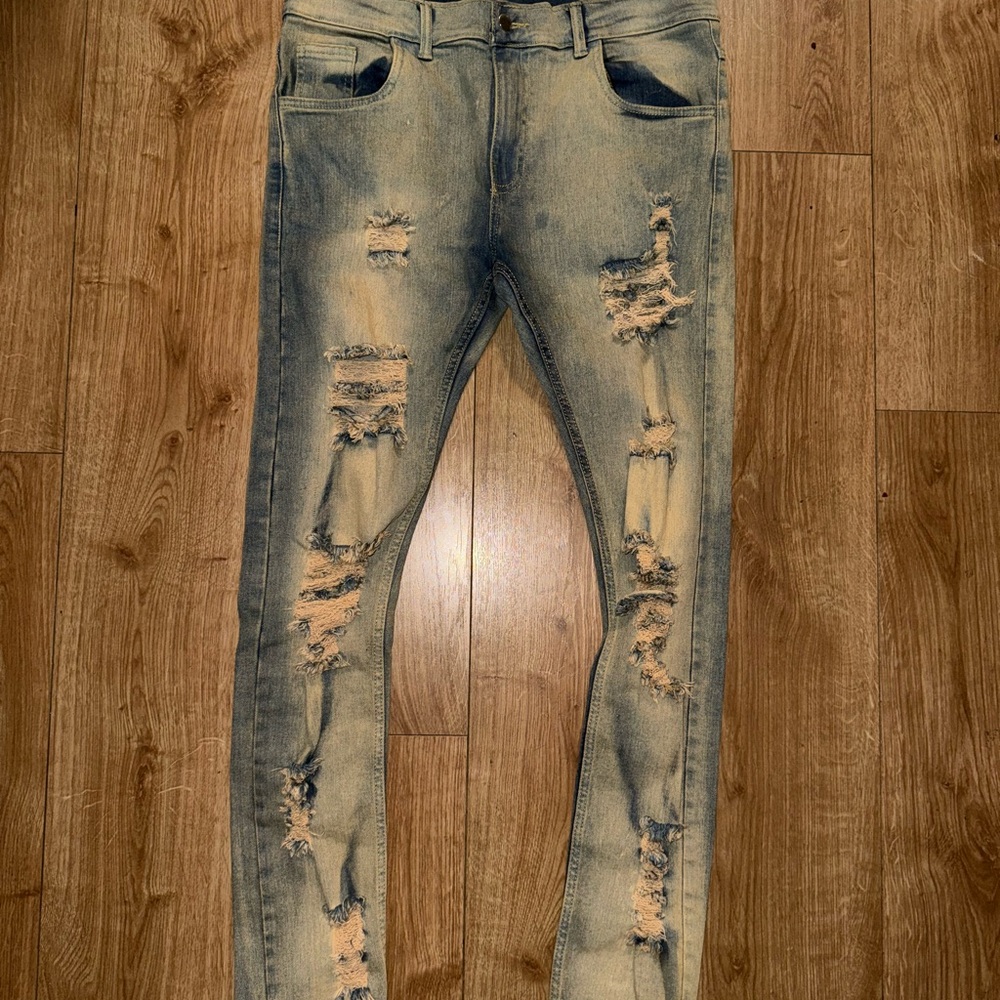 Dedwrldwide Distressed Skinny Denim Jeans